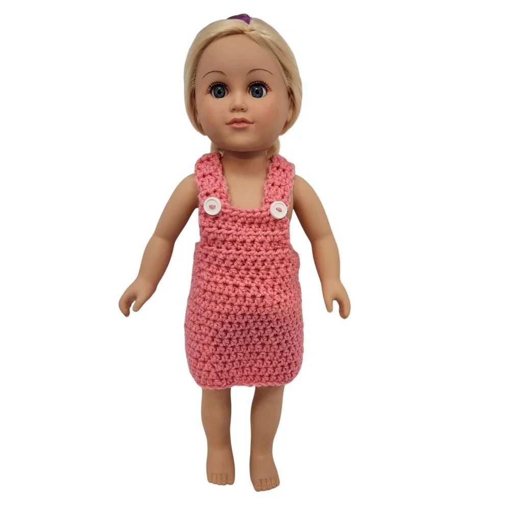 Crochet jumper dress for 18